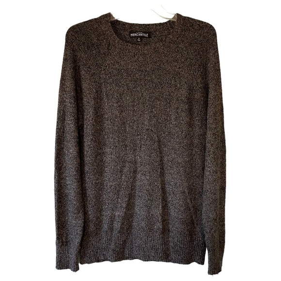 J Crew Lambs Wool Knit Sweater Gray Crewneck Sz Medium - Picture 1 of 8